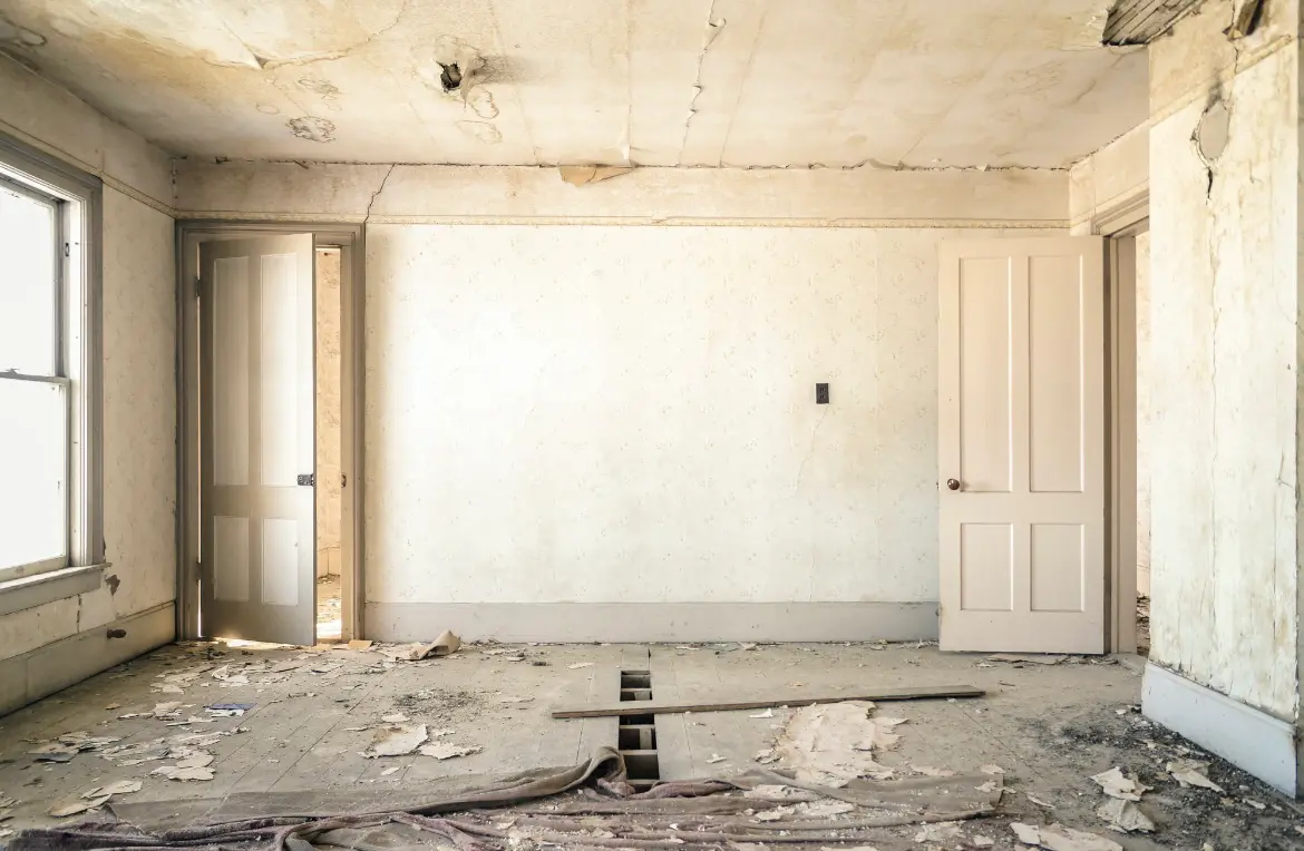 Waste disposal crew managing a cleanout project in South Miami Heights